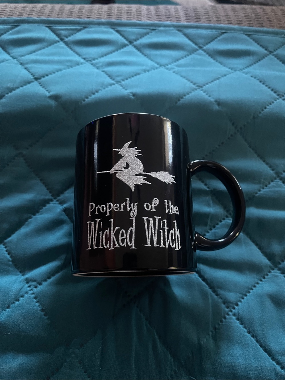 Black 'Property of the Wicked Witch' Ceramic Mug